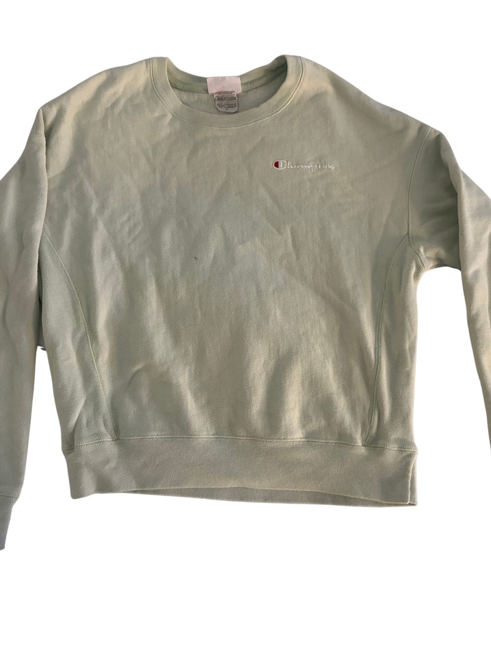 Champion Light Sage Green Crewneck Sweatshirt